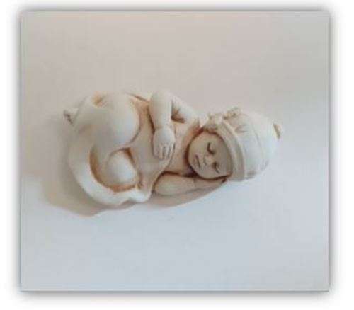 5cm Sleeping Baby with Beanie