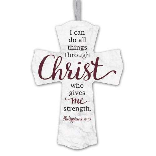 I can do all things through Christ - 15cm Wooden Cross