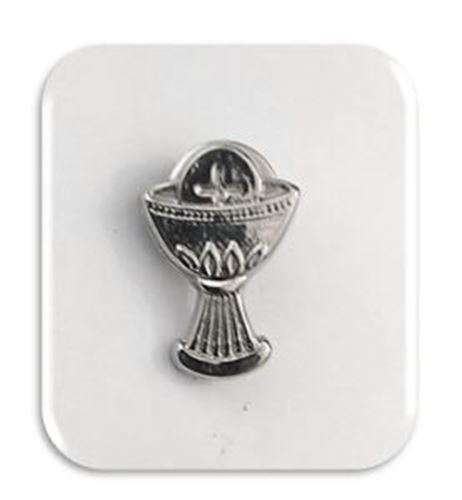 First Holy Communion Lapel Pin / Chalice & Eucharist with Cross