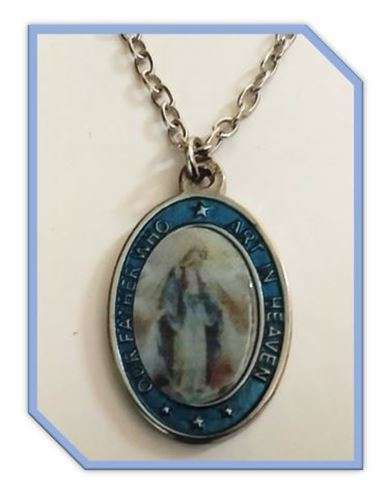 Immaculate Conception - Our Father Pendant & Chain