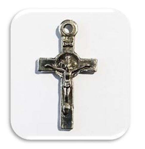2cm St Benedict Crucifix - Silver