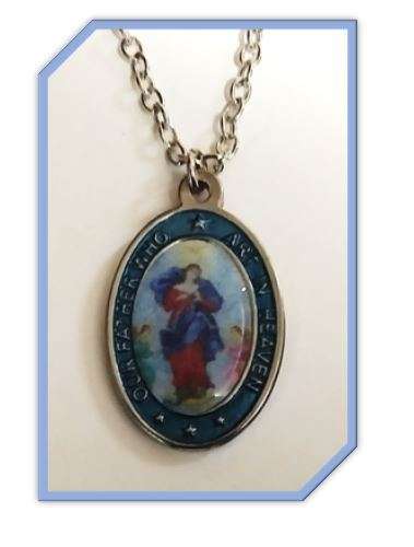 Our lady of Knots - Our Father Pendant & Chain