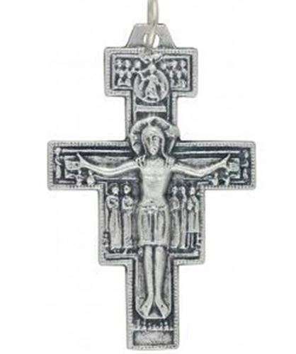 Sterling silver 37mm San Damiano Crucifix