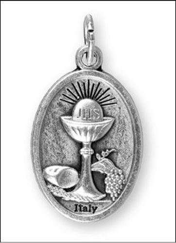 Sterling Silver Sacred Heart / Chalice Pendant