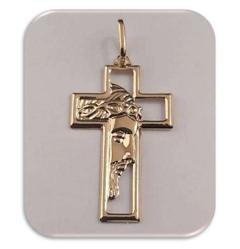 37mm 18kt Gold filled Ecce Homo Cross