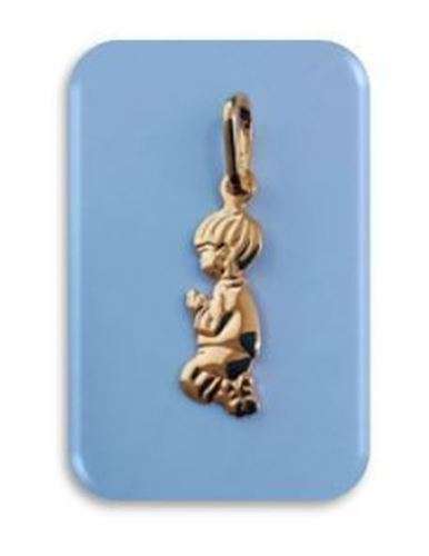 20mm 18Karat Gold Filled  - Praying Boy Pendant