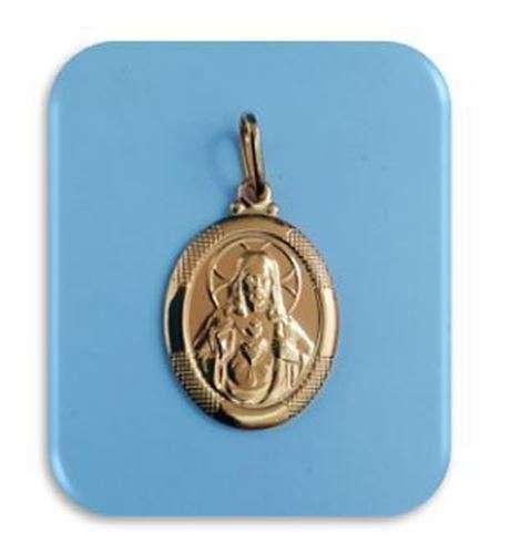23mm 18kt gold filled Sacred Heart Pendant