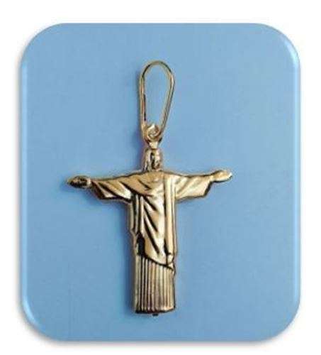 30mm Risen Christ 18kt gold filled Pendant Cross