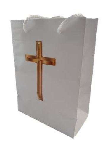 Gold Cross Gift Bag