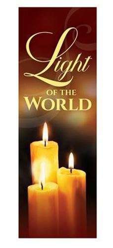 Light of the World Banner - 165cm L x 46cm W - Pole Hem