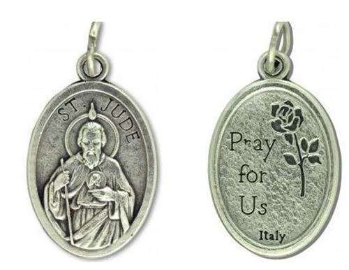 St Jude Sterling Silver Pendant