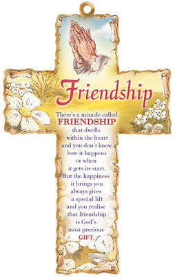 15cm Wooden "Friendship" Cross