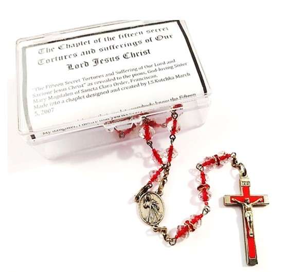 Chaplet of the Fifteen Secret Tortures & Sufferings of Our Lord Jesus Christ