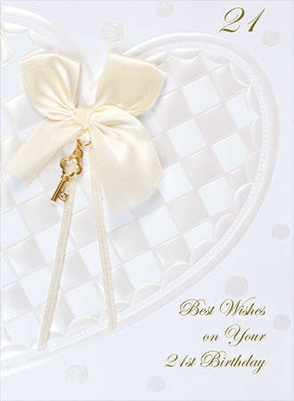21st Birthday Greeting Card
