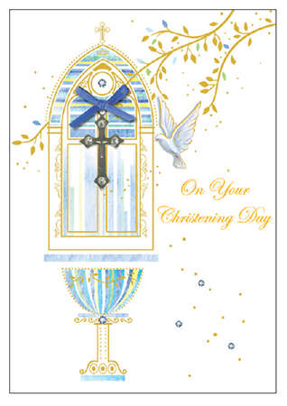 On your Christening Day - Blue/Boy