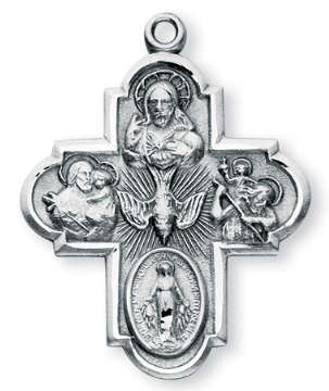 Sterling Silver 5 Way cross - 17mm