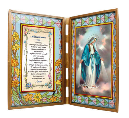 Picture Frame / Glass Plaque - Miraculous Medal - Our Lady of Grace