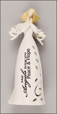 Praying Angel - May Angels bring you Peace & Hope (lights up)