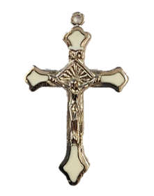 4.5cm Enamel Inlay Crucifix - Various colours