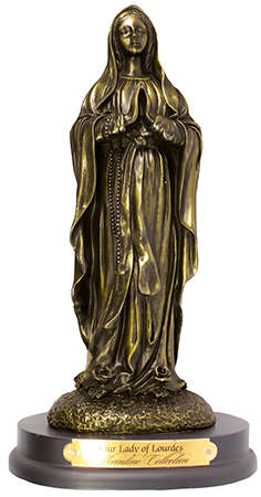 20cm Bronze Our Lady of Lourdes -  Florentine Collection