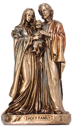 9cm Bronze Holy Family - Veronese