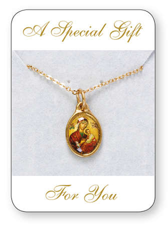 Our Lady of Perpetual Help Necklet in gold