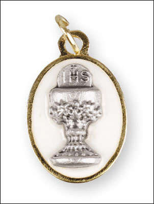 First Holy Communion Chalice Medal - 20mm in Gold