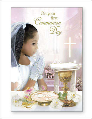 On Your First Communion Day - Girl - Greeting Card