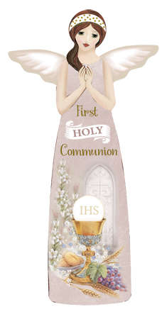 First Holy Communion Porcelain Angel - Symbolic - 24cm tall