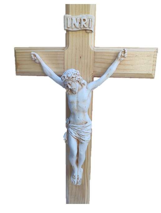 78cm Pine Crucifix