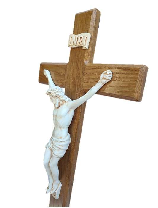 75cm Oak Crucifix