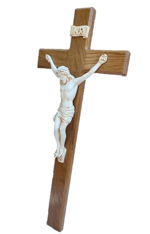 75cm Oak Crucifix
