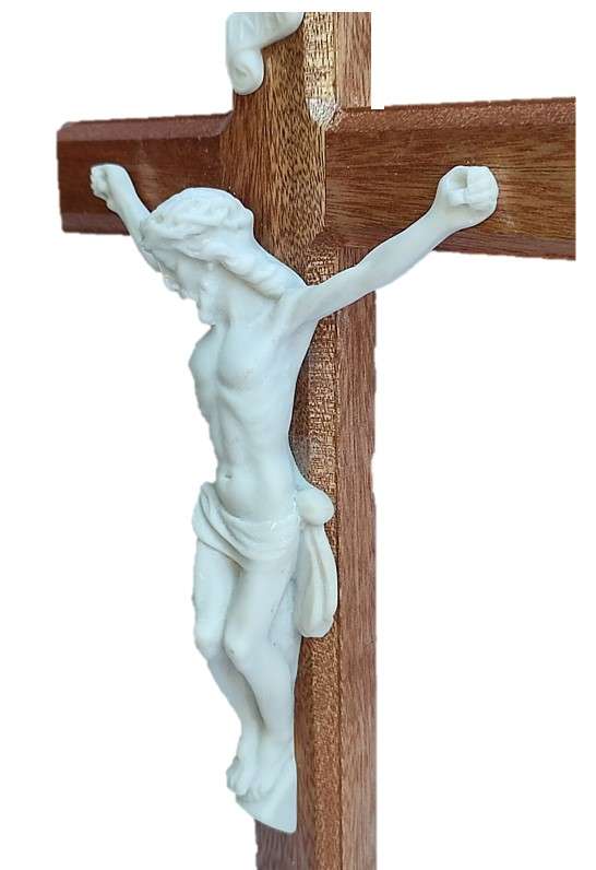 48cm Beechwood Crucifix