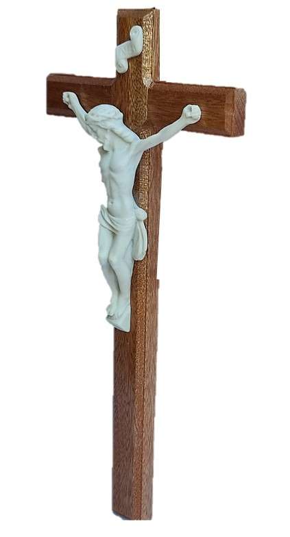 48cm Beechwood Crucifix