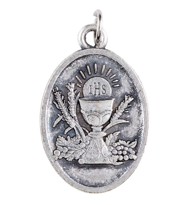 First Holy Communion Medal with Prayer card