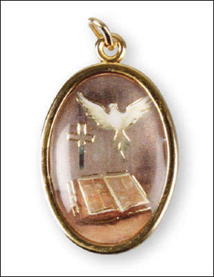 Confirmation medal in gold