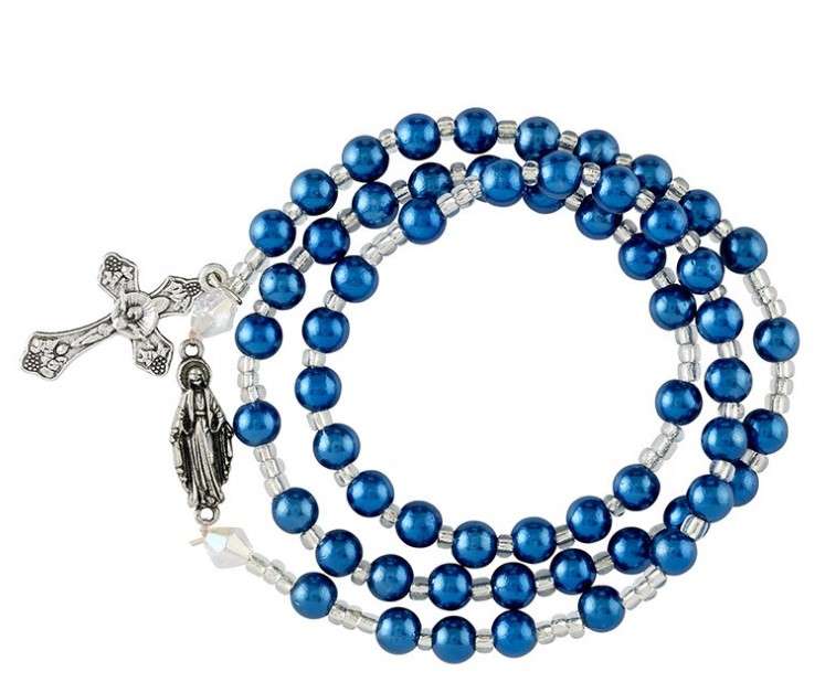 Our Lady of Grace - Elasticized wrap rosary