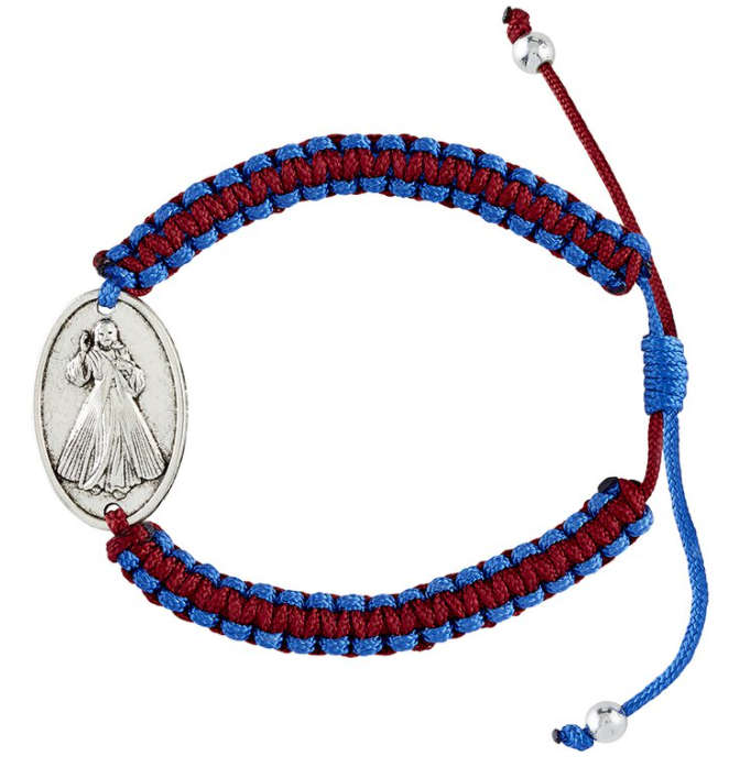 Divine Mercy Macramé Bracelet