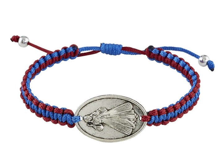 Divine Mercy Macramé Bracelet