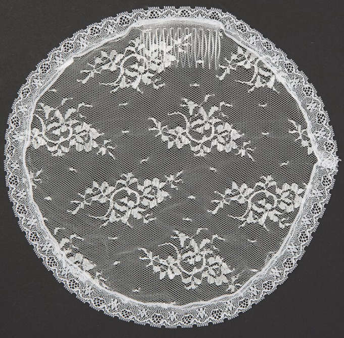 White Mantilla Chapel Lace Cap
