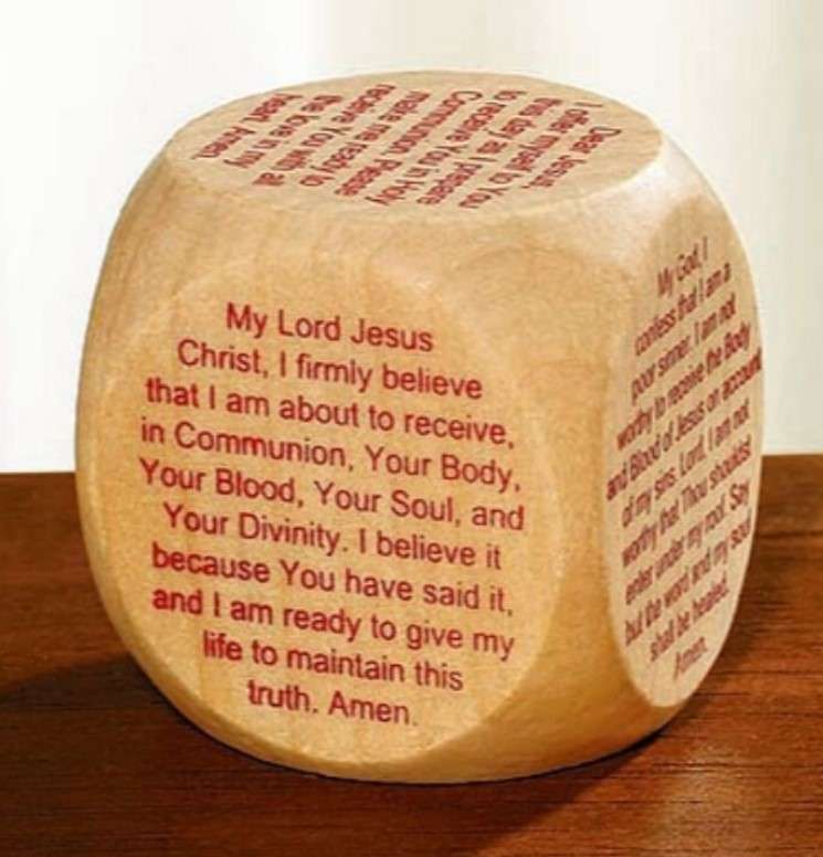 First Holy Communion Wooden Prayer Cube