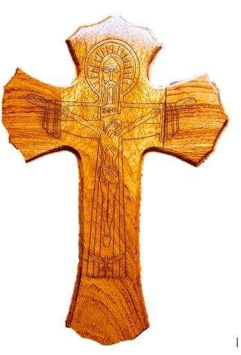 29cm Wooden Trinity Crucifix