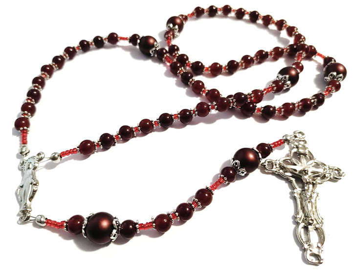 Birthstone Rosary - Garnet / January
