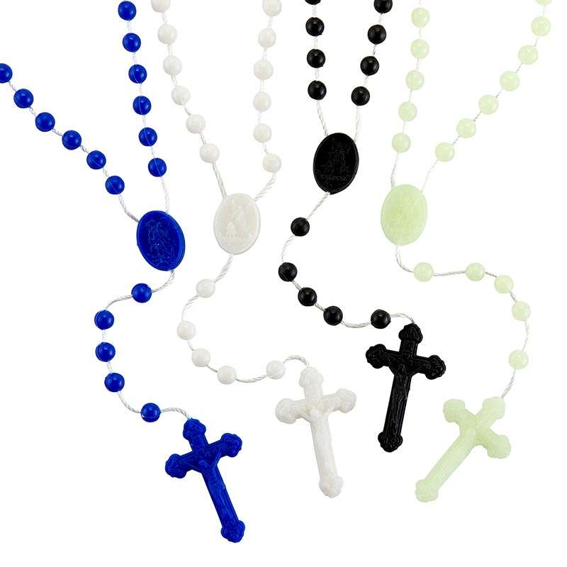 St Michael the Archangel Plastic Cord Rosary