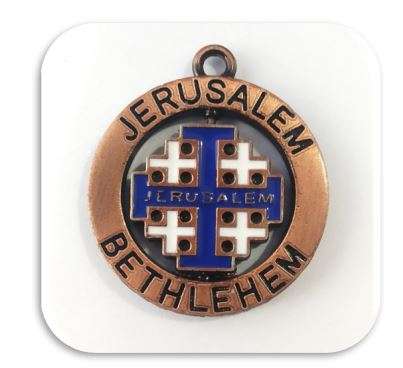 Jerusalem / Bethlehem swivel Cross
