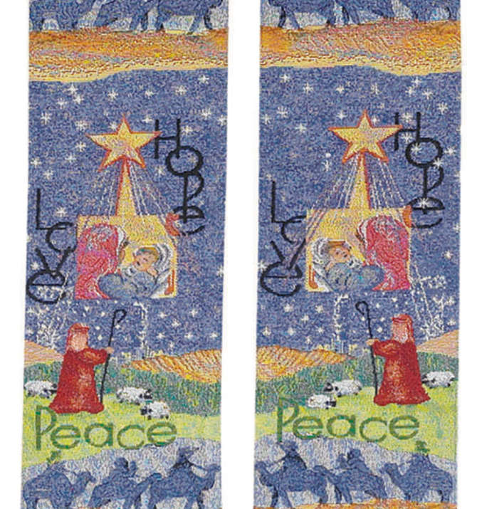 Story of Christmas Tapestry Stole - Import