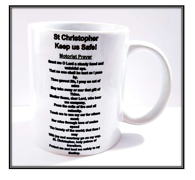 St Christopher Mug with Prayer