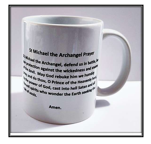 St Michael the Archangel Mug with Prayer