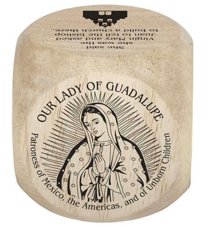 Our Lady of Guadalupe - Fun facts wooden cube