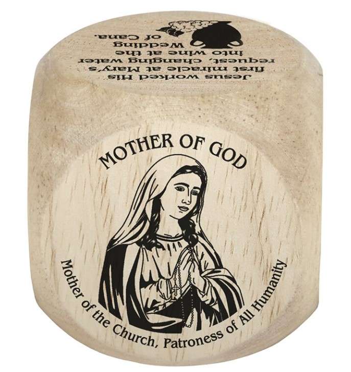 Our Lady - Mother of God fun facts wooden cube